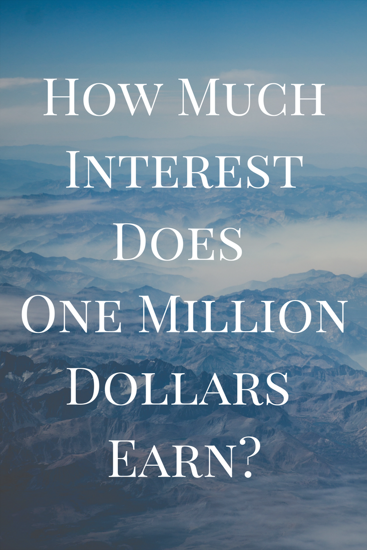 How Much Interest Does One Million Dollars Earn? - Counting My Pennies